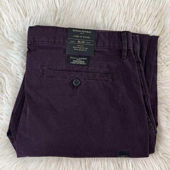 BANANA REPUBLIC FACTORY PANTS SKINNY FIT NWT SIZE 36X34 - Picture 4 of 9